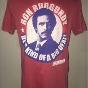 👕 Paramount Ron Burgundy t-shirt NWOT